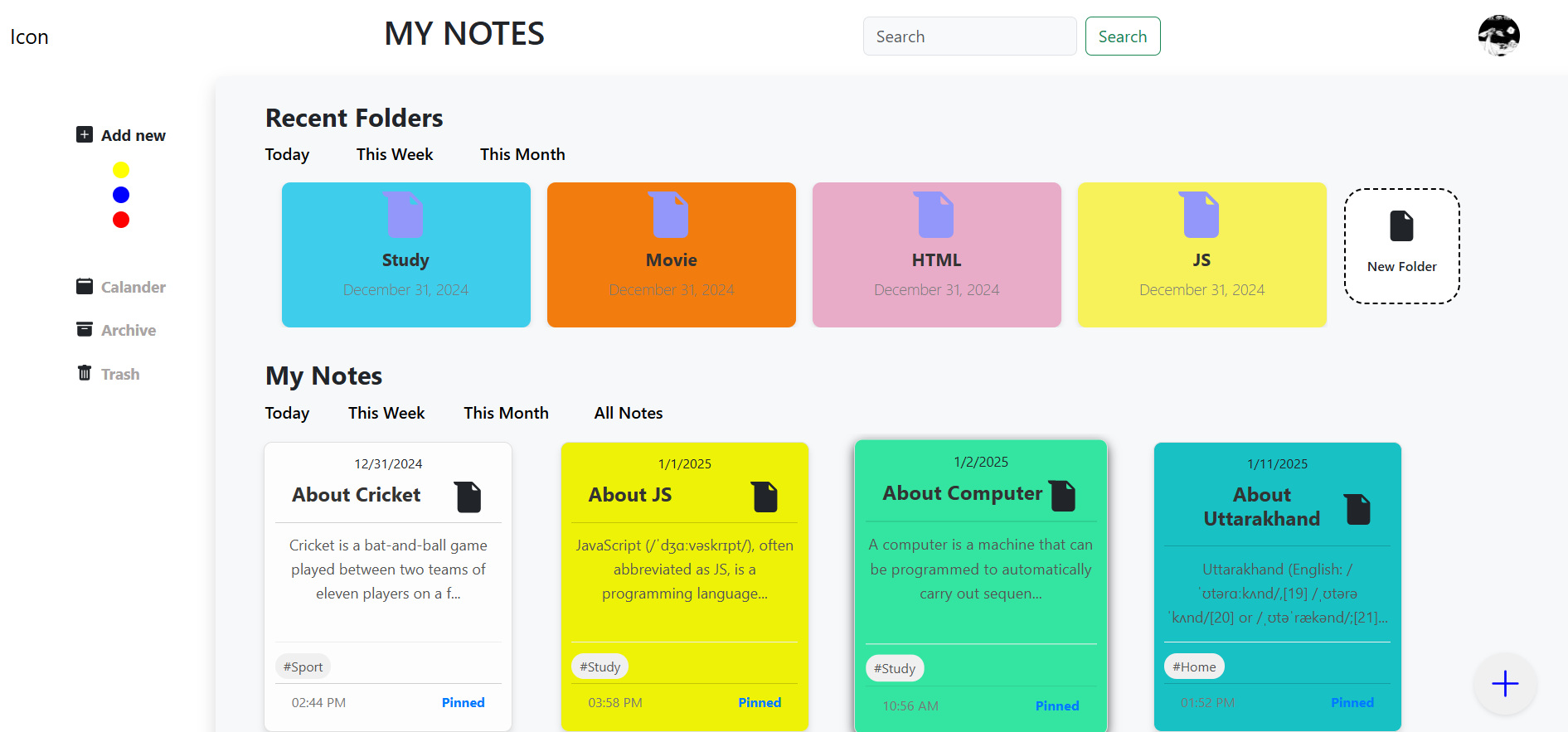 Notes App